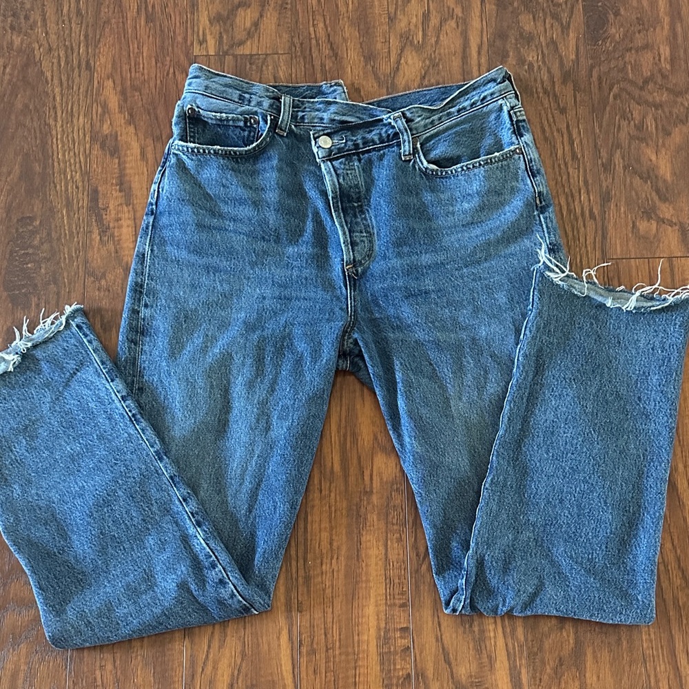 Agolde Criss cross jeans